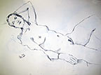 Nude Pose Charcoal