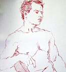 Male Nude Seated III