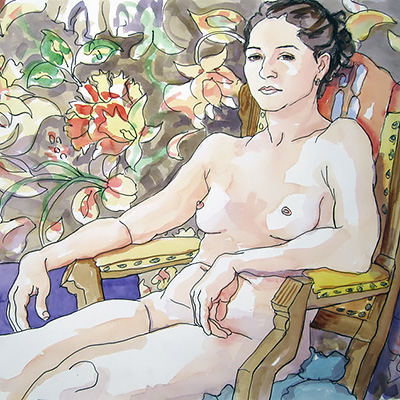 Watercolor Nude