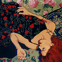 Pattern Girl Painting